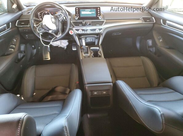 1HGCV1F30MA099586 2021 HONDA ACCORD Silver Dashboard view