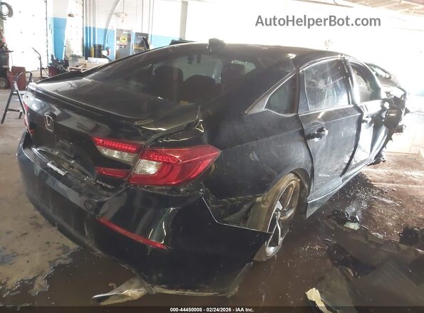 1HGCV1F30NA039227 2022 HONDA ACCORD Black უკანა მარჯვენა