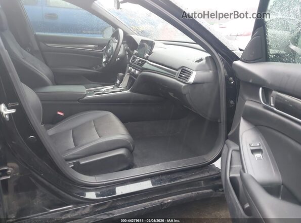 1HGCV1F31LA103398 2020 HONDA ACCORD Черный Вид салона спереди