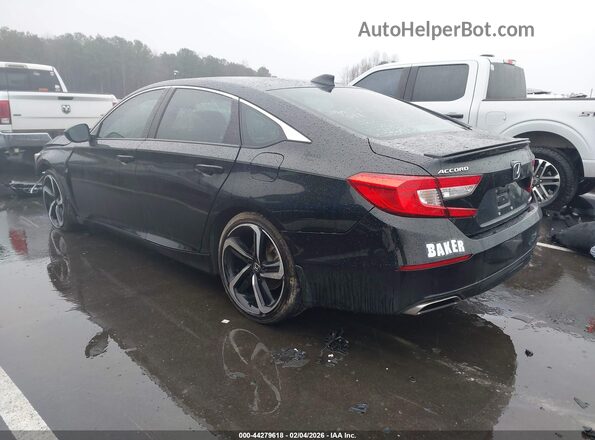 1HGCV1F31LA103398 2020 HONDA ACCORD Черный Задняя левая четверть