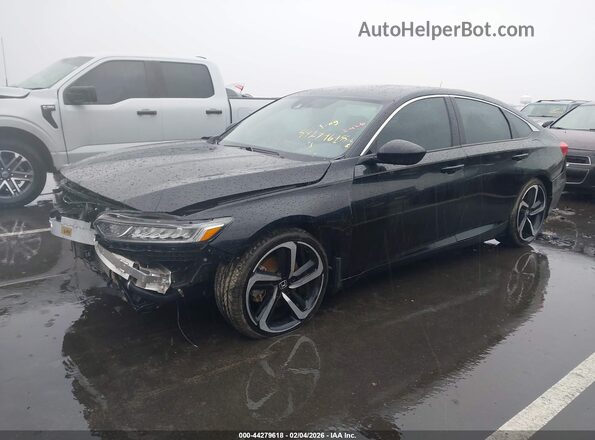 1HGCV1F31LA103398 2020 HONDA ACCORD Черный Передняя левая четверть