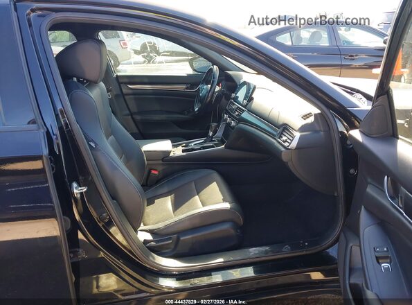 1HGCV1F33LA011841 2020 HONDA ACCORD Black Սալոնի դիմացի տեսք