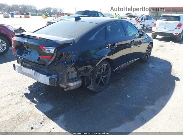 1HGCV1F33LA011841 2020 HONDA ACCORD Black Հետևի աջ