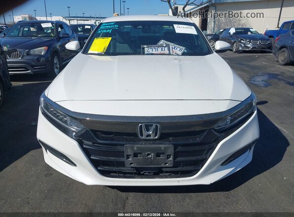 1HGCV1F34KA036259 2019 HONDA ACCORD White ხელსაწყოთა პანელის ხედი