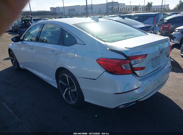 1HGCV1F34KA036259 2019 HONDA ACCORD White უკანა მარცხენა