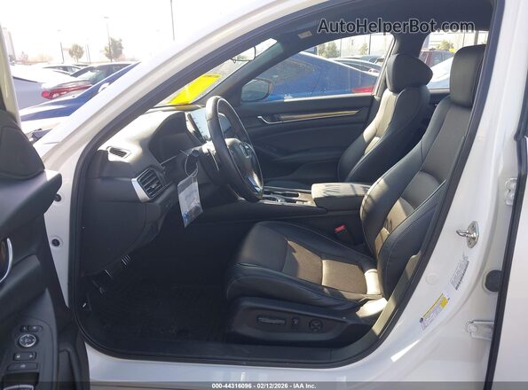 1HGCV1F34KA036259 2019 HONDA ACCORD White წინა სალონის ხედი