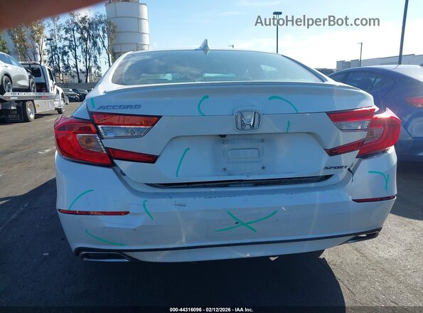 1HGCV1F34KA036259 2019 HONDA ACCORD White წინა ხედი
