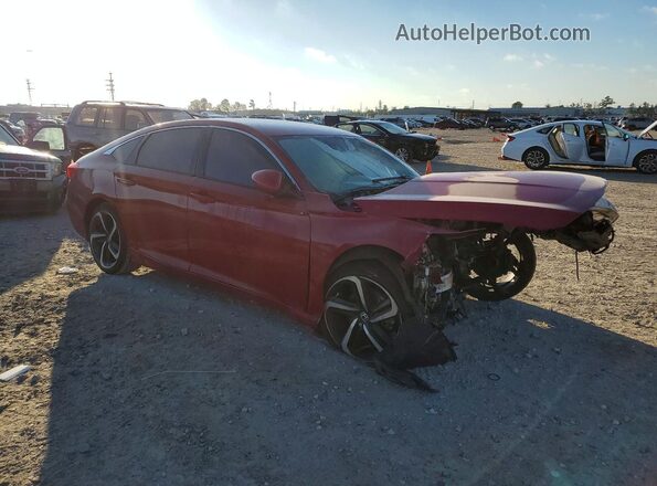 1HGCV1F34KA106133 2019 HONDA ACCORD Red Առջևի աջ