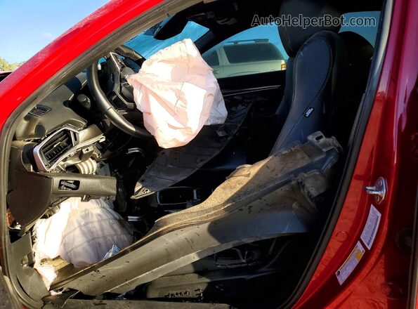 1HGCV1F34KA106133 2019 HONDA ACCORD Red Սալոնի դիմացի տեսք