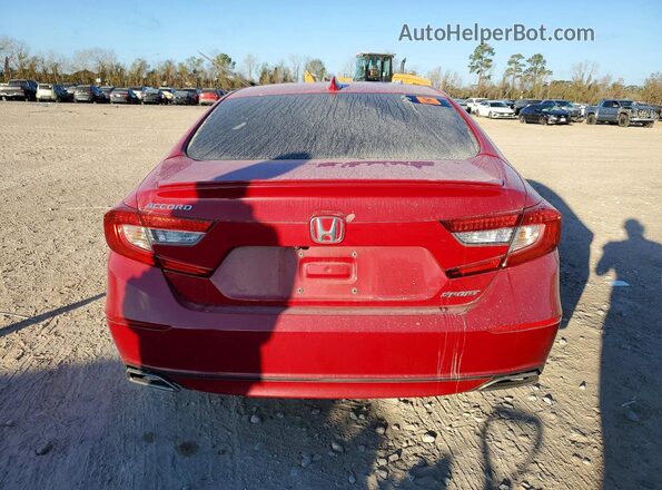 1HGCV1F34KA106133 2019 HONDA ACCORD Red Հետևի տեսք