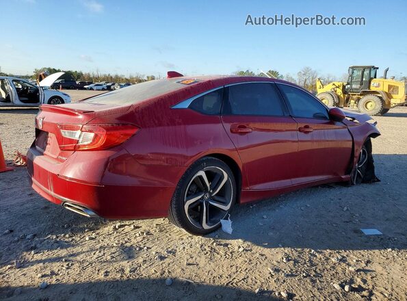 1HGCV1F34KA106133 2019 HONDA ACCORD Red Հետևի աջ