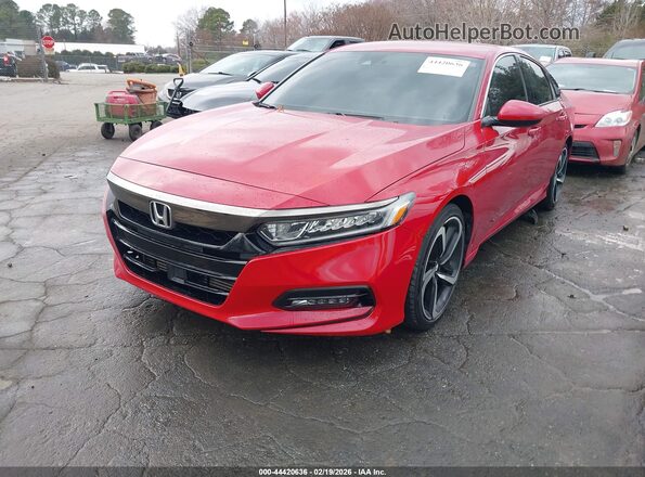 1HGCV1F37KA021027 2019 HONDA ACCORD Red 