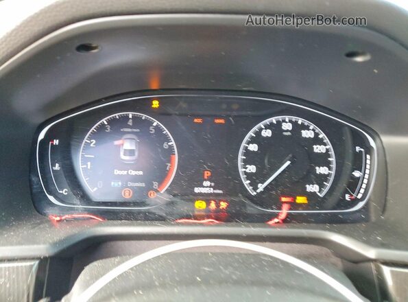 1HGCV1F37LA010465 2020 HONDA ACCORD White ხელსაწყოთა პანელის ხედი