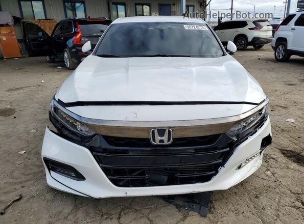 1HGCV1F37LA010465 2020 HONDA ACCORD White წინა ხედი