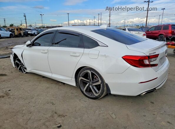 1HGCV1F37LA010465 2020 HONDA ACCORD White უკანა მარცხენა