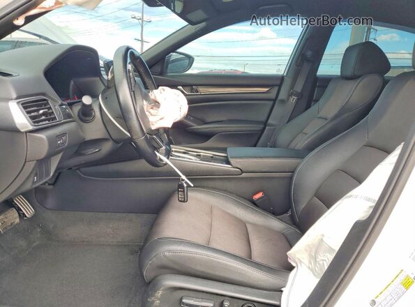 1HGCV1F37LA010465 2020 HONDA ACCORD White წინა სალონის ხედი