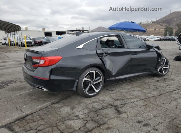 1HGCV1F38KA063996 2019 HONDA ACCORD Black Задня права чверть