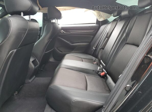 1HGCV1F38KA063996 2019 HONDA ACCORD Black Вид задніх сидінь