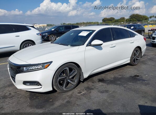 1HGCV1F38LA018252 2020 HONDA ACCORD White Передня ліва чверть