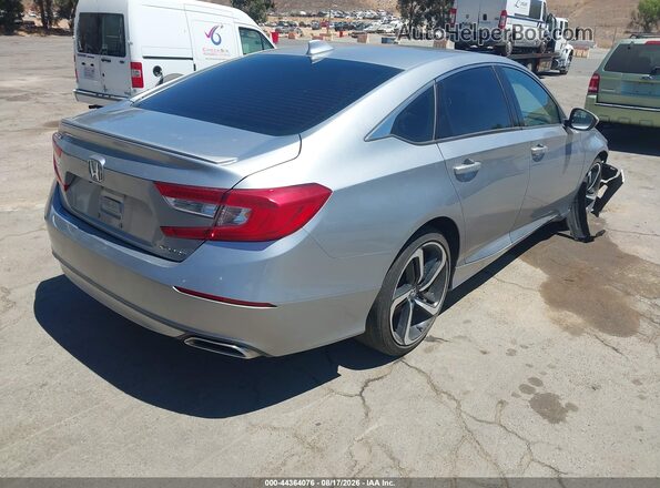 1HGCV1F39KA047757 2019 HONDA ACCORD Серый Задняя правая четверть
