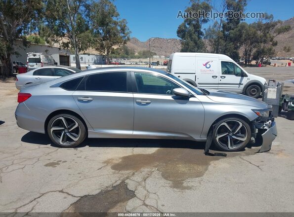 1HGCV1F39KA047757 2019 HONDA ACCORD Серый Вид задней части салона