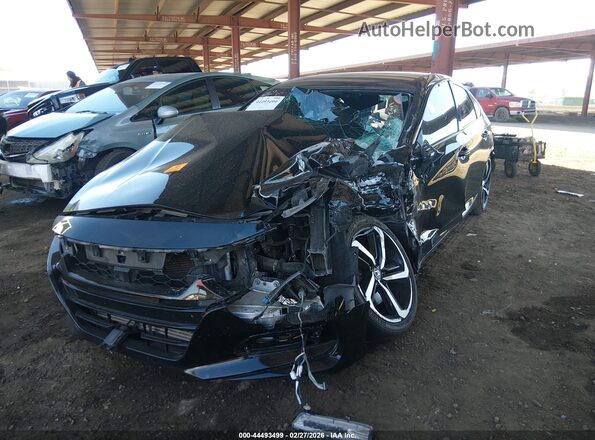 1HGCV1F3XJA199125 2018 HONDA ACCORD Black 