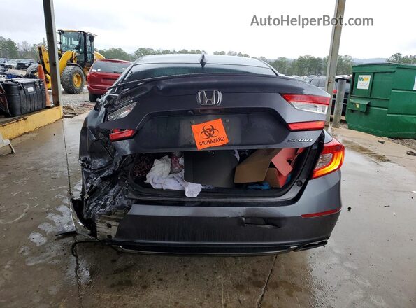 1HGCV1F3XKA042129 2019 HONDA ACCORD Charcoal Հետևի տեսք