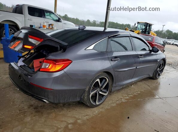 1HGCV1F3XKA042129 2019 HONDA ACCORD Charcoal Հետևի աջ