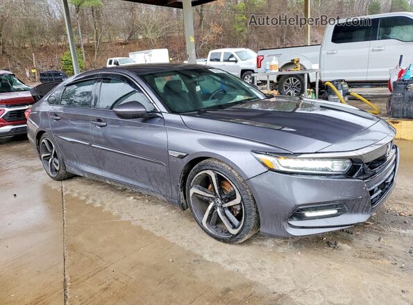 1HGCV1F3XKA042129 2019 HONDA ACCORD Charcoal Առջևի աջ