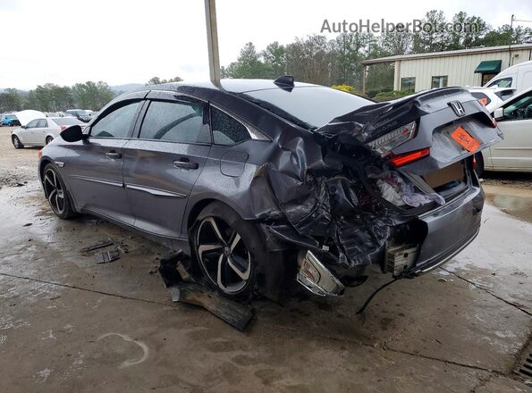 1HGCV1F3XKA042129 2019 HONDA ACCORD Charcoal Հետևի ձախ