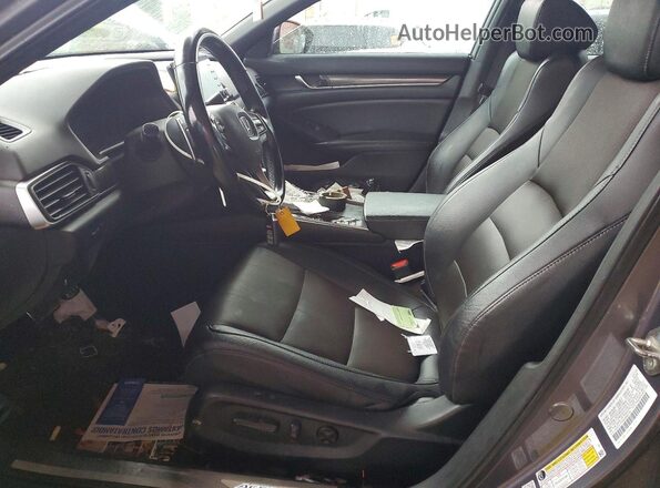1HGCV1F3XKA042129 2019 HONDA ACCORD Charcoal Սալոնի դիմացի տեսք
