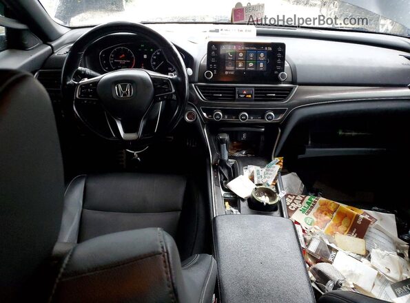 1HGCV1F3XKA042129 2019 HONDA ACCORD Charcoal Առջևի վահանակի տեսք