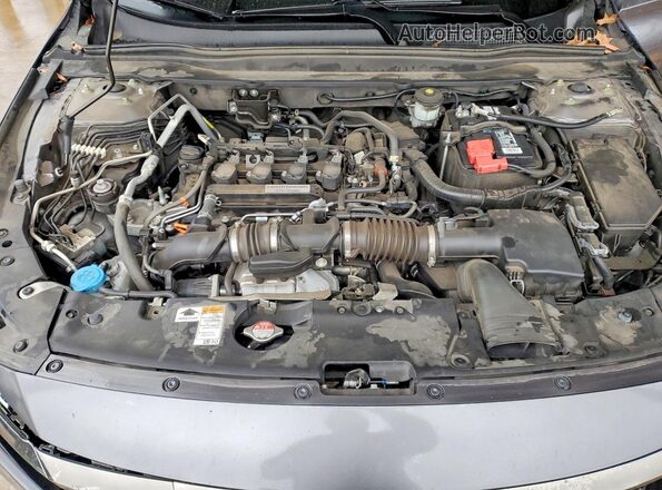1HGCV1F3XKA042129 2019 HONDA ACCORD Charcoal Սալոնի հետևի տեսք
