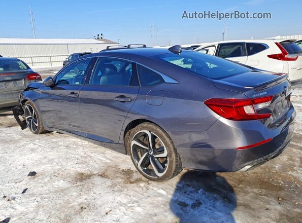 1HGCV1F3XKA125592 2019 HONDA ACCORD Charcoal 