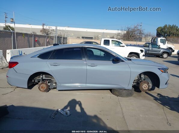 1HGCV1F3XNA054365 2022 HONDA ACCORD Бирюзовый Вид задней части салона