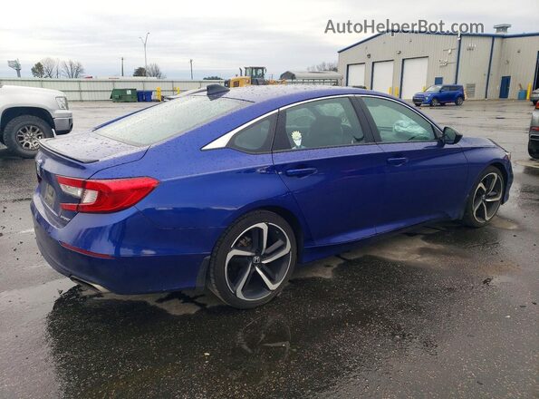 1HGCV1F3XNA060196 2022 HONDA ACCORD Синий Задняя правая четверть
