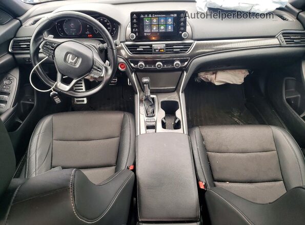 1HGCV1F3XNA060196 2022 HONDA ACCORD Синий Вид панели приборов