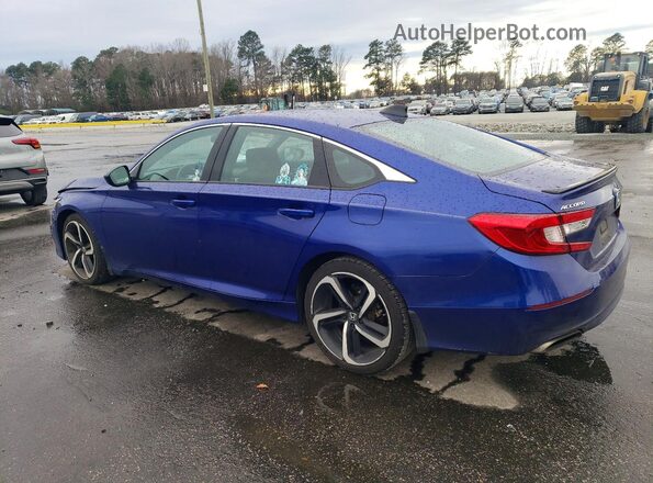 1HGCV1F3XNA060196 2022 HONDA ACCORD Синий Задняя левая четверть