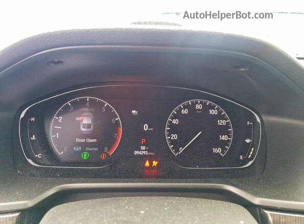 1HGCV1F3XNA060196 2022 HONDA ACCORD Синий Вид щитка приборов