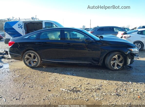 1HGCV1F45JA037833 2018 HONDA ACCORD Black სალონის 360-გრადუსიანი ხედი