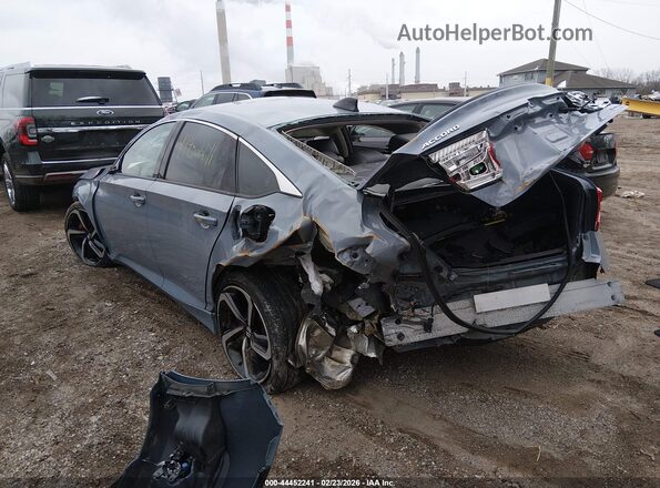 1HGCV1F47MA123178 2021 HONDA ACCORD Синий Задняя левая четверть