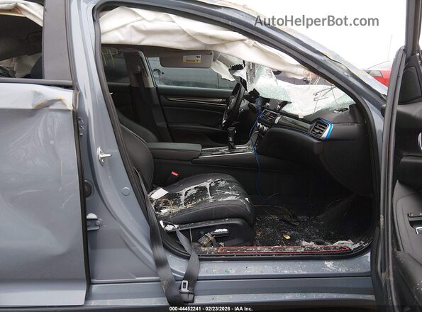 1HGCV1F47MA123178 2021 HONDA ACCORD Синий Вид салона спереди