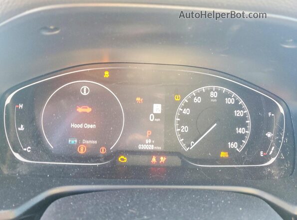 1HGCV1F47NA082438 2022 HONDA ACCORD Black Widok zestawu wskaźników
