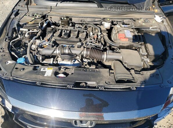 1HGCV1F47NA082438 2022 HONDA ACCORD Black Widok wnętrza z tyłu