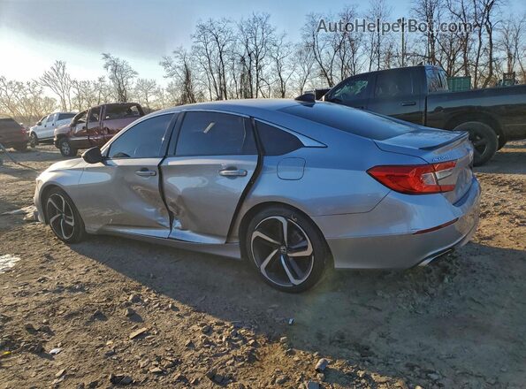 1HGCV1F48NA035922 2022 HONDA ACCORD Silver Задня ліва чверть