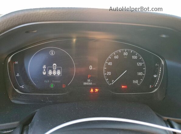 1HGCV1F48NA035922 2022 HONDA ACCORD Silver Вид щитка приладів
