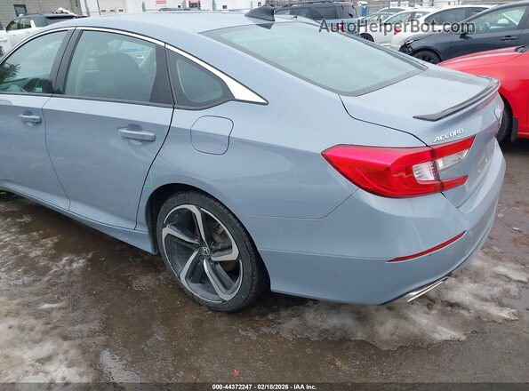 1HGCV1F4XMA088068 2021 HONDA ACCORD Light Blue Rear left