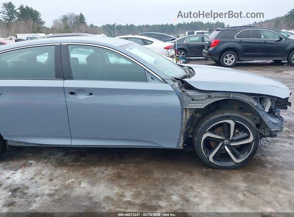 1HGCV1F4XMA088068 2021 HONDA ACCORD Light Blue Rear interior view
