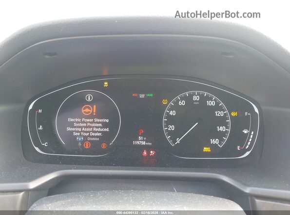 1HGCV1F59KA087869 2019 HONDA ACCORD Серый Вид задних сидений