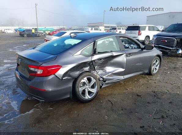 1HGCV1F59KA087869 2019 HONDA ACCORD Серый Задняя правая четверть